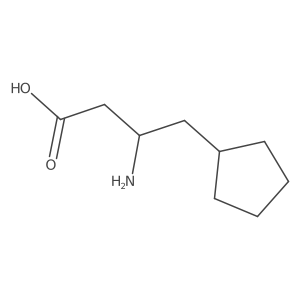 3-Amino-4-cyclopentylbutanoic acid结构式
