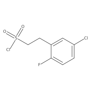 2-(5-Chloro-2-fluorophenyl)ethane-1-sulfonyl chloride Structure