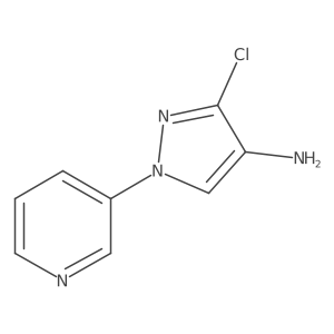 3-chloro-1-(pyridin-3-yl)-1H-pyrazol-4-amine结构式