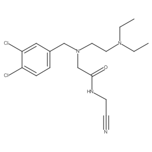 N-(cyanomethyl)-2-{[(3,4-dichlorophenyl)methyl][2-(diethylamino)ethyl]amino}acetamide Structure