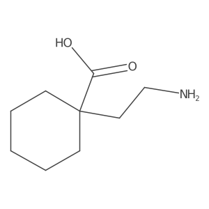 1-(2-aMinoethyl)cyclohexanecarboxylic acid结构式