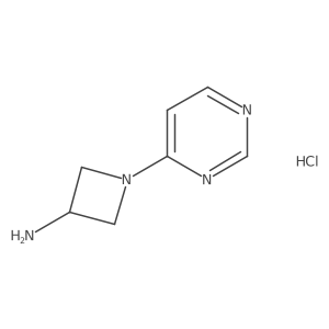 1-(Pyrimidin-4-yl)azetidin-3-amine hydrochloride Structure