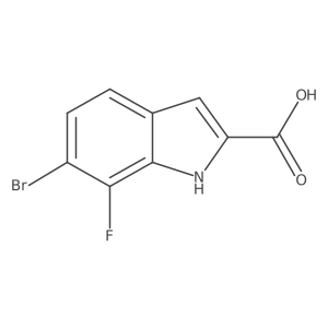 6-Bromo-7-fluoro-1H-indole-2-carboxylic acid Structure