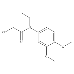 2-chloro-N-(3,4-dimethoxyphenyl)-N-ethylacetamide Structure