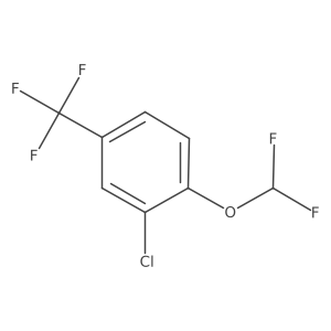 2-Chloro-1-(difluoromethoxy)-4-(trifluoromethyl)benzene Structure