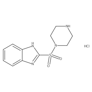 2-(piperazin-1-ylsulfonyl)-1H-benzo[d]imidazole hydrochloride Structure