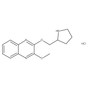 2-Methoxy-3-(pyrrolidin-2-ylmethoxy)quinoxaline hydrochloride Structure