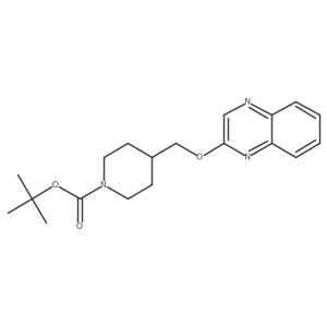 tert-Butyl 4-((quinoxalin-2-yloxy)methyl)piperidine-1-carboxylate结构式