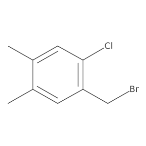 1-(Bromomethyl)-2-chloro-4,5-dimethylbenzene结构式
