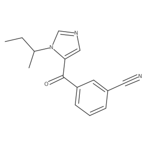 3-(3-Butan-2-ylimidazole-4-carbonyl)benzonitrile Structure