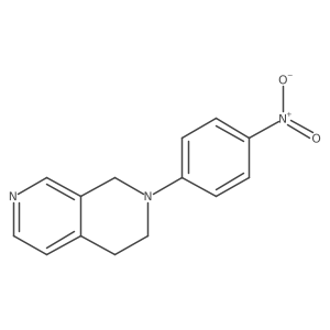 2-(4-Nitrophenyl)-1,2,3,4-tetrahydro-2,7-naphthyridine Structure