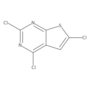2,4,6-Trichlorothieno[2,3-d]pyrimidine结构式