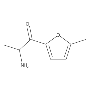 2-Amino-1-(5-methylfuran-2-yl)propan-1-one结构式
