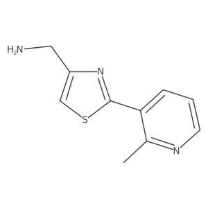 [2-(2-Methylpyridin-3-yl)-1,3-thiazol-4-yl]methanamine结构式
