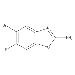 5-Bromo-6-fluoro-1,3-benzoxazol-2-amine结构式