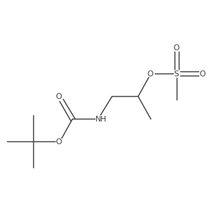 1-(Tert-butoxycarbonylamino)propan-2-yl methanesulfonate Structure