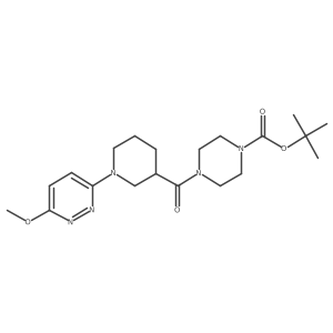 Tert-butyl 4-{[1-(6-methoxypyridazin-3-yl)piperidin-3-yl]carbonyl}piperazine-1-carboxylate结构式