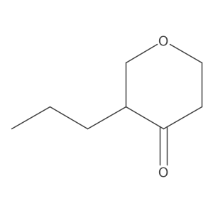 3-Propyltetrahydro-4H-pyran-4-one Structure