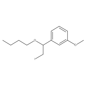 1-(1-Butoxy-2-iodoethyl)-3-methoxybenzene Structure