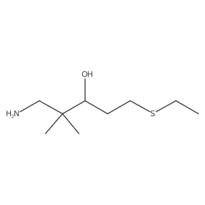 1-Amino-5-(ethylsulfanyl)-2,2-dimethylpentan-3-ol Structure