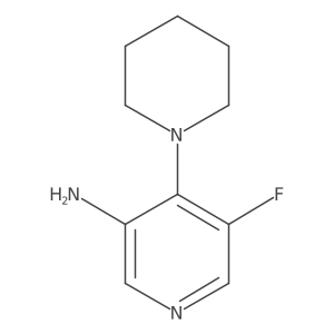 5-Fluoro-4-(1-piperidinyl)-3-pyridinamine结构式
