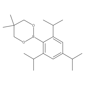 5,5-Dimethyl-2-(2,4,6-triisopropylphenyl)-1,3,2-dioxaborinane Structure