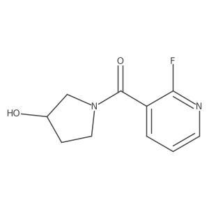 (3R)-1-(2-fluoropyridine-3-carbonyl)pyrrolidin-3-ol Structure