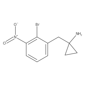 1-[(2-Bromo-3-nitrophenyl)methyl]cyclopropan-1-amine Structure