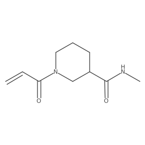 N-methyl-1-(prop-2-enoyl)piperidine-3-carboxamide结构式