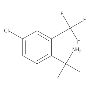 2-[4-Chloro-2-(trifluoromethyl)phenyl]propan-2-amine结构式