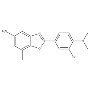 2-(3-Bromo-4-(dimethylamino)phenyl)-7-methylbenzo[d]oxazol-5-amine Structure