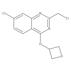 7-Chloro-2-(chloromethyl)-4-(3-oxetanyloxy)quinazoline结构式