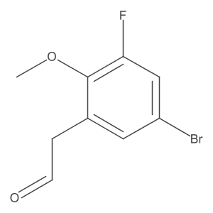 2-(5-Bromo-3-fluoro-2-methoxyphenyl)acetaldehyde Structure