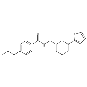 4-propyl-N-((1-(thiazol-2-yl)piperidin-3-yl)methyl)benzamide Structure