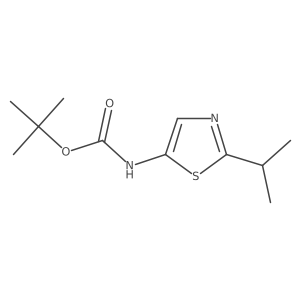 tert-Butyl (2-isopropylthiazol-5-yl)carbamate Structure