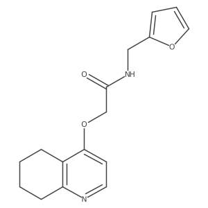 N-(furan-2-ylmethyl)-2-((5,6,7,8-tetrahydroquinolin-4-yl)oxy)acetamide Structure