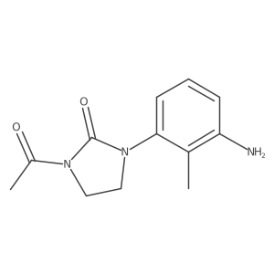 1-Acetyl-3-(3-amino-2-methylphenyl)imidazolidin-2-one结构式