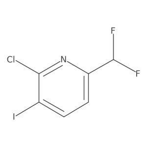 2-Chloro-6-(difluoromethyl)-3-iodopyridine Structure