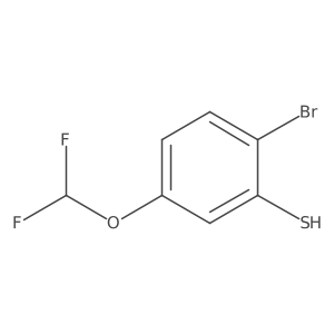 2-Bromo-5-(difluoromethoxy)thiophenol Structure