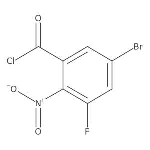 5-Bromo-3-fluoro-2-nitrobenzoyl chloride Structure