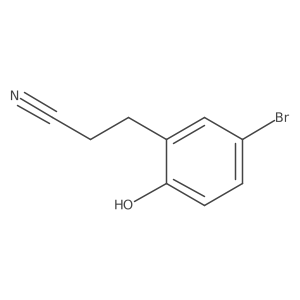 3-(5-Bromo-2-hydroxyphenyl)propanenitrile结构式