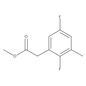 Methyl 2,5-difluoro-3-methylphenylacetate结构式