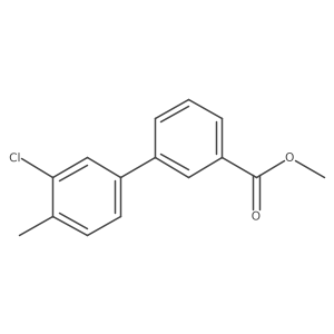 Methyl 3-(3-chloro-4-methylphenyl)benzoate Structure