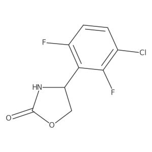 4-(3-Chloro-2,6-difluorophenyl)-1,3-oxazolidin-2-one Structure