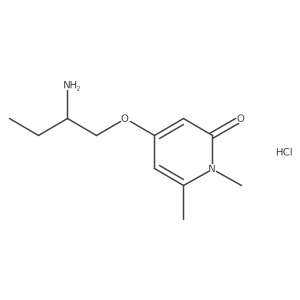 4-(2-aminobutoxy)-1,6-dimethylpyridin-2(1H)-one hydrochloride结构式