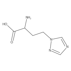 (2R)-2-amino-4-(1H-1,2,4-triazol-1-yl)butanoic acid结构式