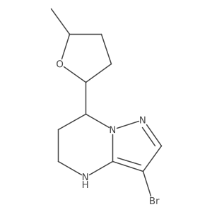 3-bromo-7-(5-methyloxolan-2-yl)-4H,5H,6H,7H-pyrazolo[1,5-a]pyrimidine Structure