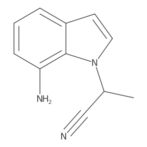 2-(7-Amino-1H-indol-1-yl)propanenitrile Structure