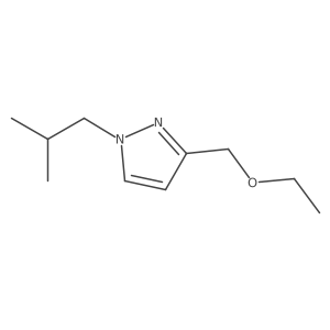 3-(ethoxymethyl)-1-isobutyl-1H-pyrazole结构式