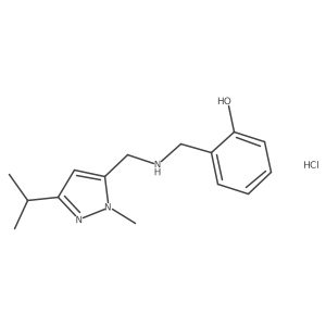 2-({[(3-isopropyl-1-methyl-1H-pyrazol-5-yl)methyl]amino}methyl)phenol结构式